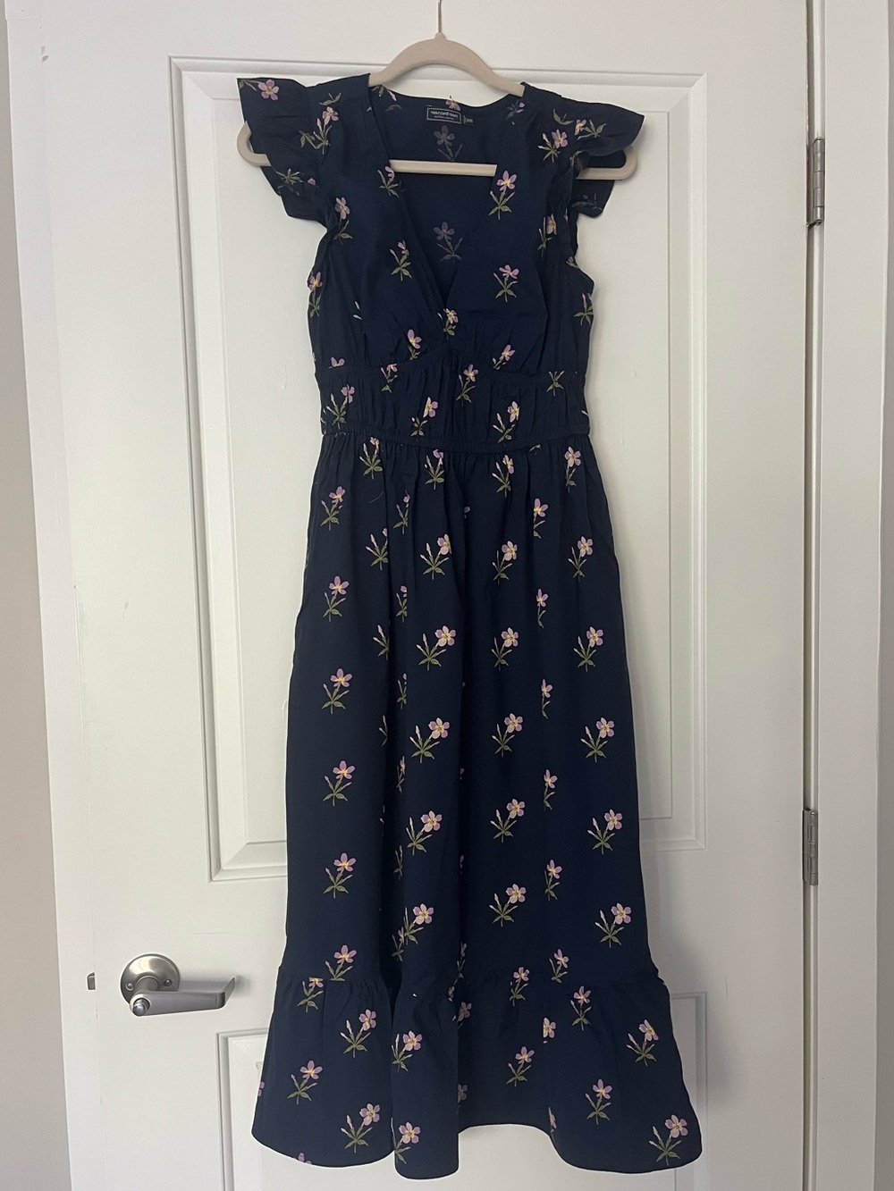 Vineyard Vines Navy Floral Midi Dress